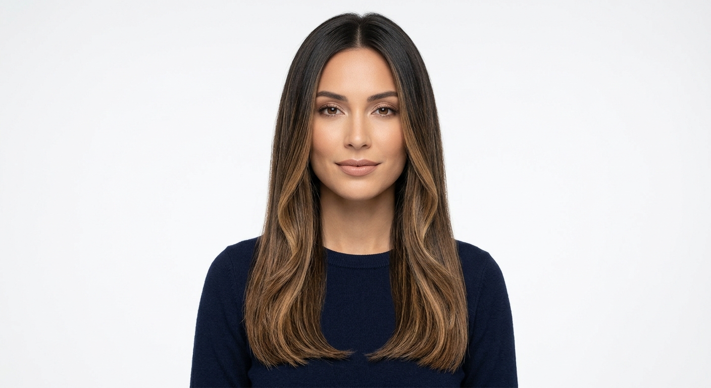 Natural balayage color