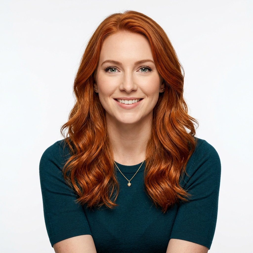 Copper red hair color