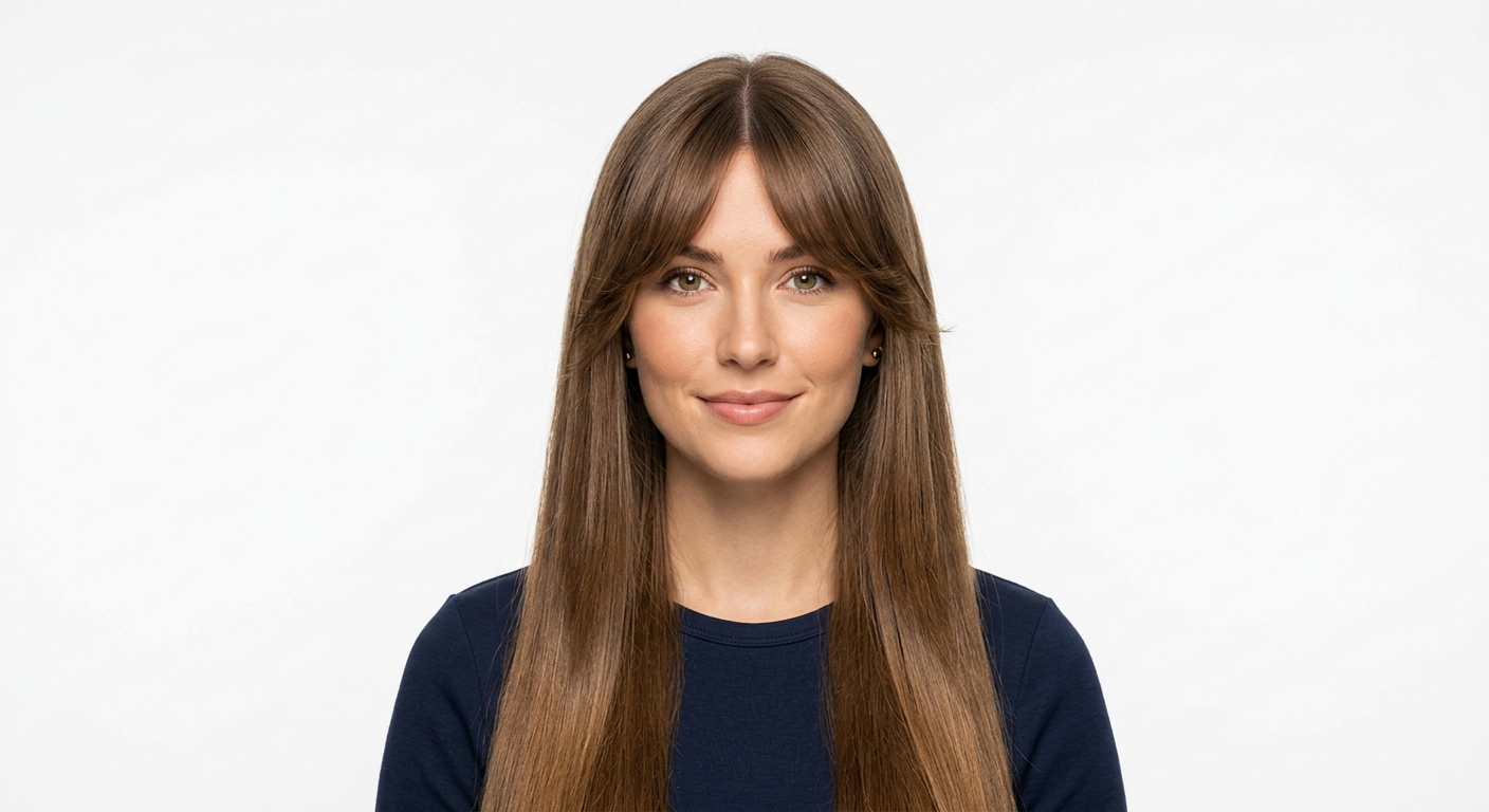 Curtain Bangs try on